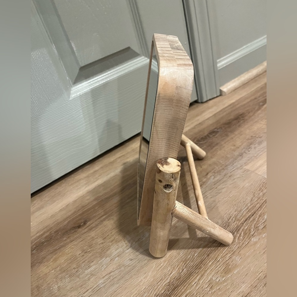 table top wooden mirror - Picture 5 of 5